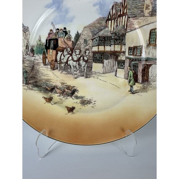 Royal Doulton Old English Coaching Scenes Dinner Plate Rare Mint - Picture 5 of 8